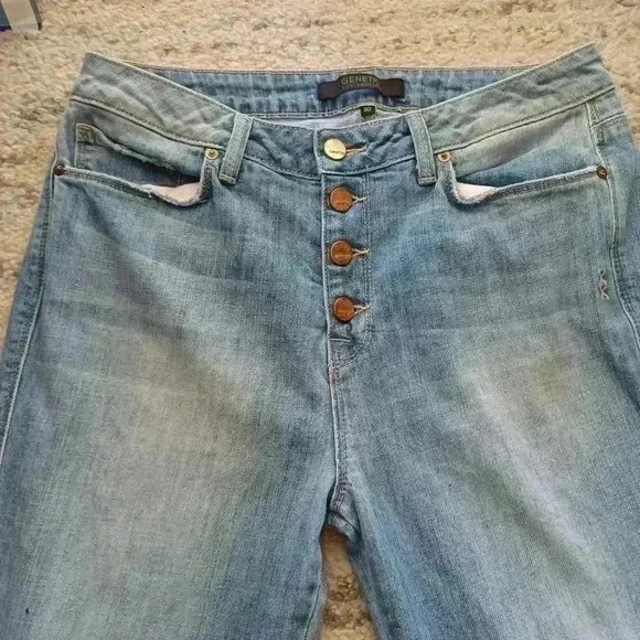 Genetic Denim Womens Button Fly Light Wash Relaxed Fit Jean 30 - Picture 6 of 12